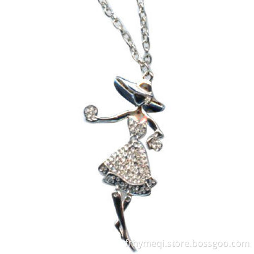 Girl pendant necklace